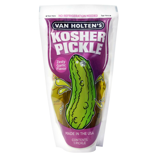 Van Holten’s – Large Kosher Garlic Pickle In-a-Pouch