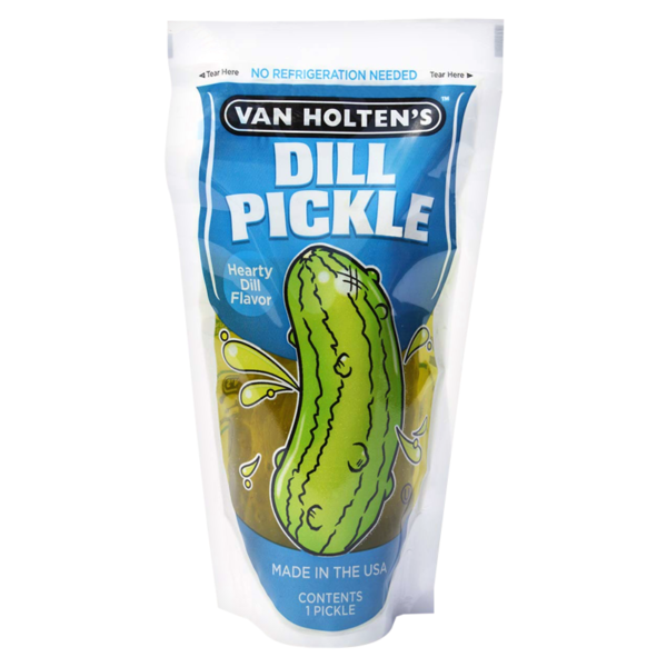 Van Holten’s – Jumbo Dill Pickle In-a-Pouch – Hearty Dill Flavour