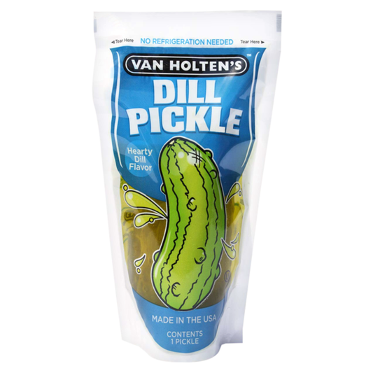 Van Holten’s – Jumbo Dill Pickle In-a-Pouch – Hearty Dill Flavour